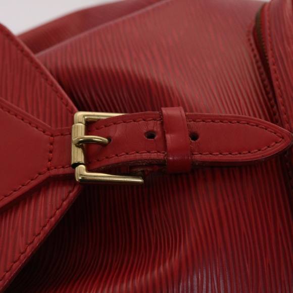 LOUIS VUITTON Epi Montsouris MM Backpack Monaco 700th Red LV Auth 47479 - Picture 9 of 16